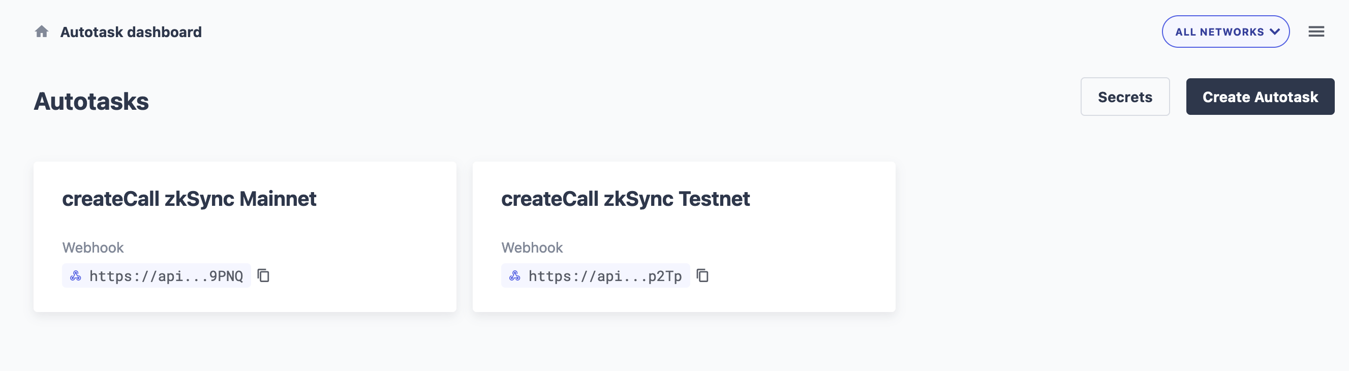Autotasks on Defender legacy