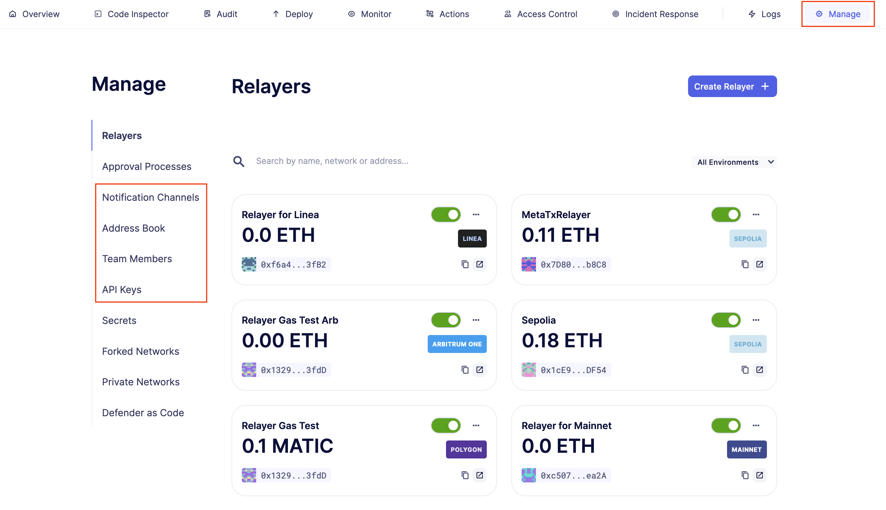 Tenant pages on Defender